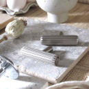 Möbelknopf T Rille - Edelstahl-Optik