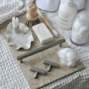 Möbelknopf T Rille - Edelstahl-Optik