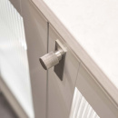 Möbelknopf Arpa/Bricka - Edelstahl-Optik