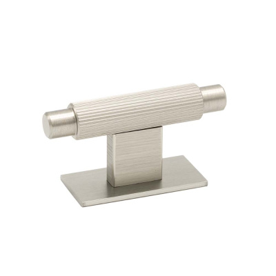 Möbelknopf T Arpa/Rosette - Edelstahl-Optik in der Gruppe Knöpfe / Alle Knöpfe anzeigen / Griffknauf T-Form bei Beslag Online (373090-11)