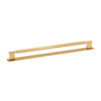 Möbelgriff Arpa/Rosette - 320mm - Gebürstetes Messing