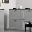 Muschelgriff Equester - 64mm - Vernickelt