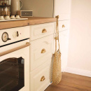 Muschelgriff 3922 - 64mm - Messing (Matt)