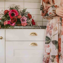 Muschelgriff 3922 - 64mm - Poliertes Messing