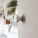 Möbelknopf 24136 - Weiß/Chrom