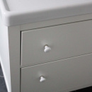 Möbelknopf 24136 - Weiß/Chrom