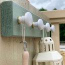 Möbelknopf 24136 - Weiß/Messing