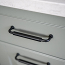 Möbelgriff Brohult M - 128mm - Schwarz/Schwarz