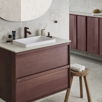 Toniton Circular Knopp - Reddish Brown