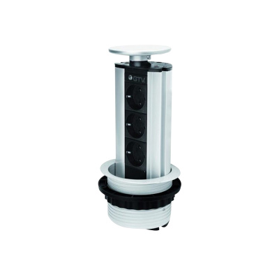 Versenkbare Steckdosen 100mm 230V - Schwarz in der Gruppe Outlet bei Beslag Online (42300)