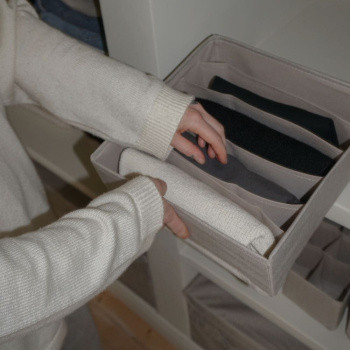 Boxen mit 6 Fächern - Beige