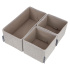 Boxen mit 3er-Set - Beige Boxen mit 3er-Set - Beige