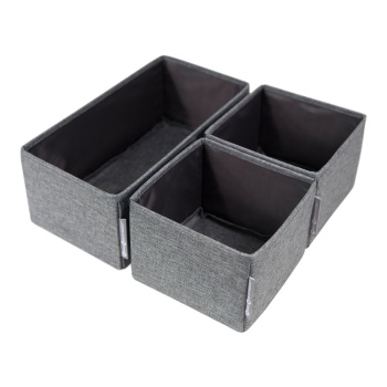 Boxen mit 3er-Set - Grau