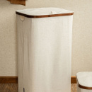 Wäschekorb mit Deckel - Sand