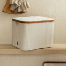 Aufbewahrungskorb mit Deckel - Sand