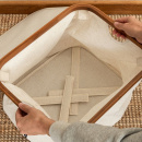 Aufbewahrungskorb mit Deckel - Sand