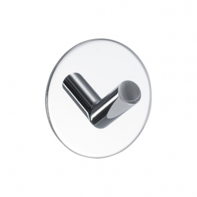 Klebehaken Base 100 1-Haken - Chrom in der Gruppe Badaccessoires / Alle Badaccessoires anzeigen / Haken Ohne Bohren bei Beslag Online (60406-21)
