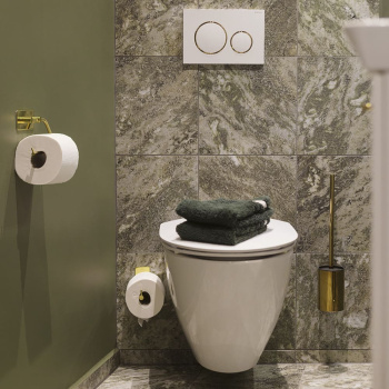 Badezimmer Set Base 200 - Poliertes Messing