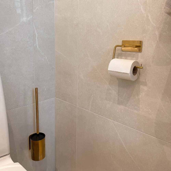 Badezimmer Set Base 200 - Poliertes Messing