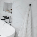 Klebehaken Base 200 1-Haken - Mattschwarz