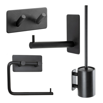 Badezimmer Set Base 200 - Mattschwarz