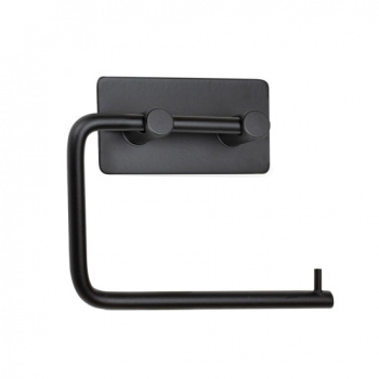 Base 200 Toilettenpapierhalter - Mattschwarz