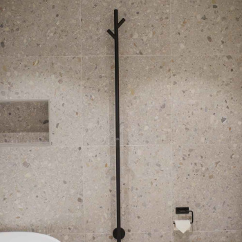 Base 200 Toilettenpapierhalter - Mattschwarz