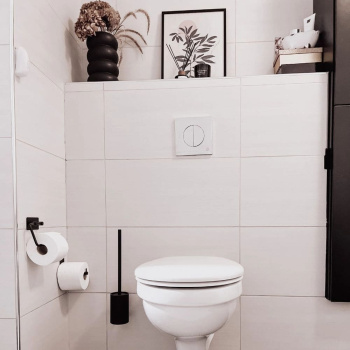 Badezimmer Set Base - Mattschwarz