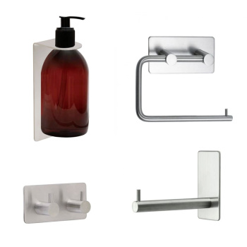 Badezimmer Set Base - Gebürsteter Edelstahl Finish