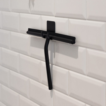 Duschabzieher mit Halter Base - Mattschwarz