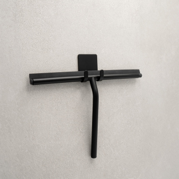Duschabzieher mit Halter Base - Mattschwarz