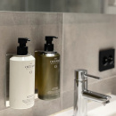 Base Seifenspender Halter & Seife - Gebürsteter Edelstahl