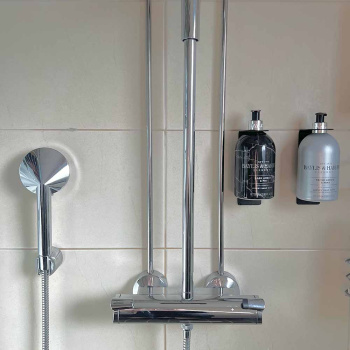 Base Seifenspender Halter & Seife - Mattschwarz
