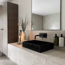 Base Seifenspender Halter & Seife - Mattschwarz