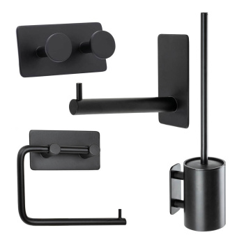 Badezimmer Set Base 210 - Mattschwarz