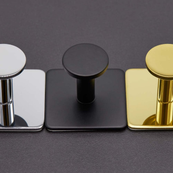 Klebehaken Base 210 3-Haken - Mattschwarz