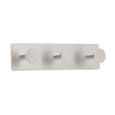 Klebehaken Base 210 3-Haken - Gebürsteter Edelstahl in der Gruppe Badaccessoires / Alle Badaccessoires anzeigen / Haken Ohne Bohren bei Beslag Online (61421-21)