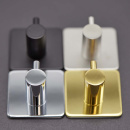 Klebehaken Base 220 1-Haken - Gebürsteter Edelstahl