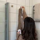 Klebehaken Base 220 1-Haken - Gebürsteter Edelstahl