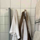 Klebehaken Base 220 1-Haken - Gebürsteter Edelstahl