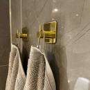 Klebehaken Base 220 1-Haken - Poliertes Messing