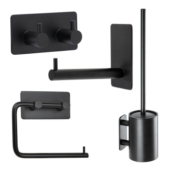 Badezimmer Set Base 220 - Mattschwarz