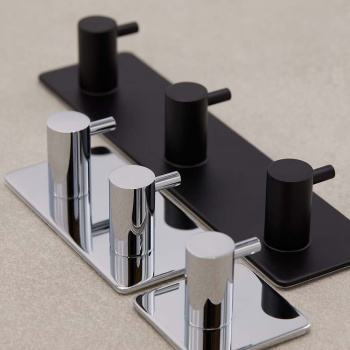 Klebehaken Base 220 2-Haken - Chrom