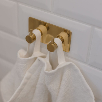 Badezimmer Set Base 220 - Poliertes Messing