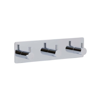 Klebehaken Base 220 3-Haken - Chrom