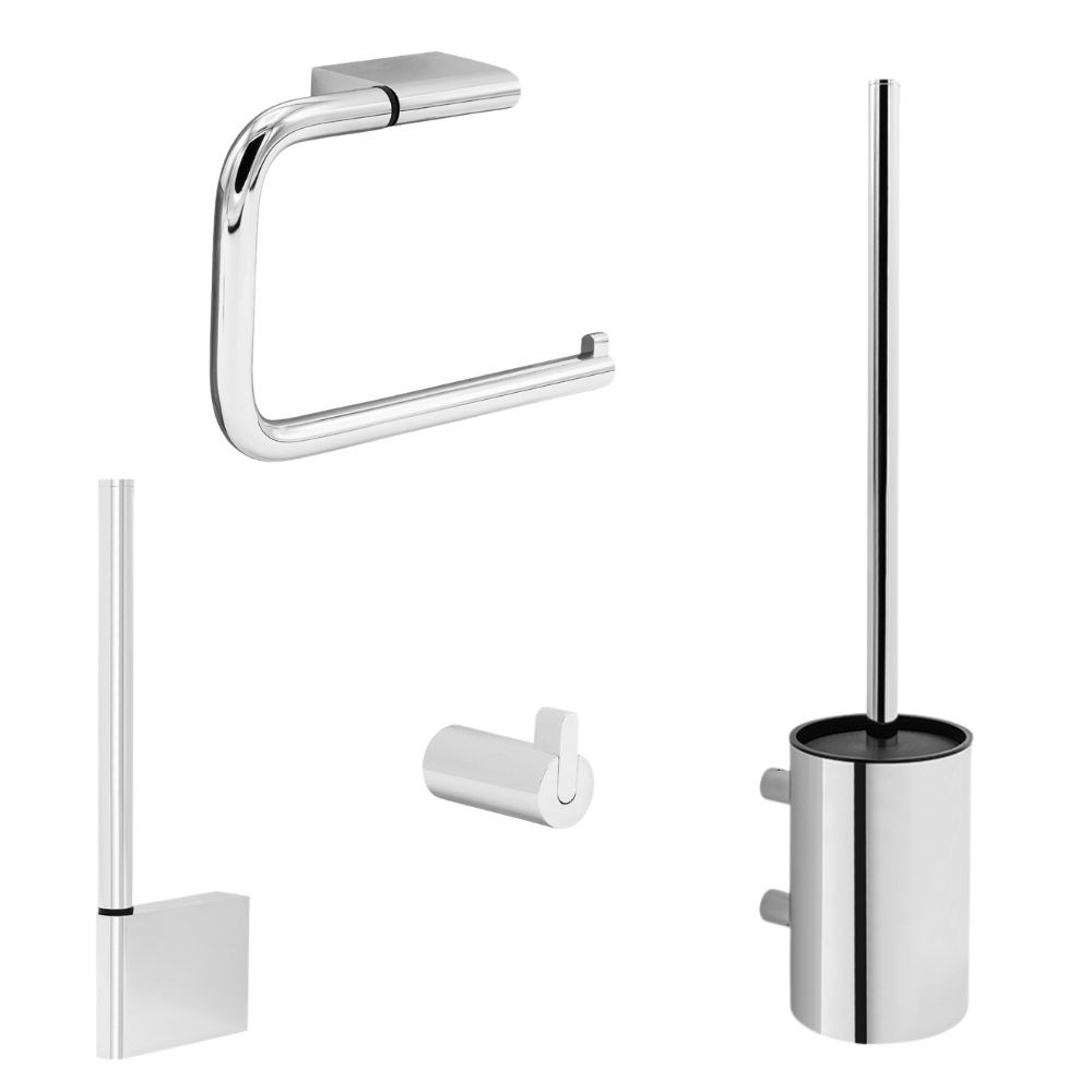 Badezimmer Set Flow - Poliertes Chrom