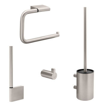 Badezimmer Set Flow - Gebürstetes Nickel