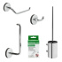 Badezimmer Set Calm - Poliertes Chrom Badezimmer Set Calm - Poliertes Chrom