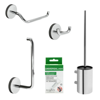 Badezimmer Set Calm - Poliertes Chrom