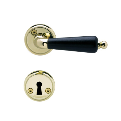 Türgriff Balder - Messing/Schwarz Trä in der Gruppe Türgriffe / Alle Türgriffe anzeigen / Türgriffe Innentüren bei Beslag Online (750020-41)